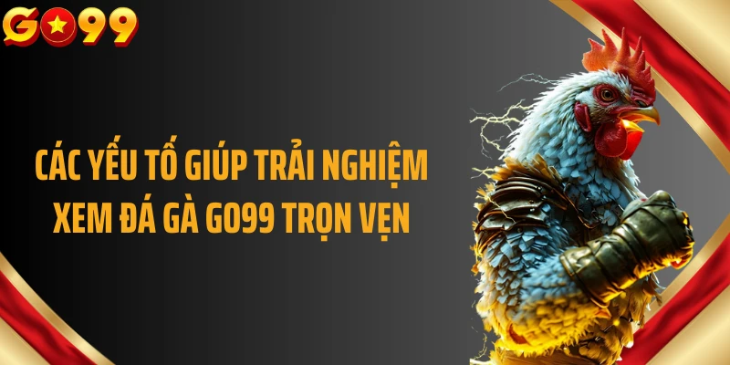 Các yếu tố giúp trải nghiệm xem đá gà GO99 trọn vẹn