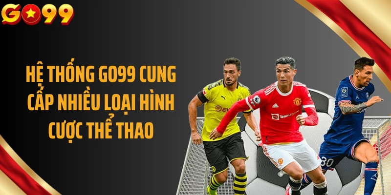 Hệ thống GO99 cung cấp nhiều loại hình cược thể thao